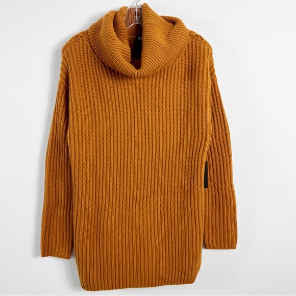 Naadam Oversized Turtleneck Wool Cashmere Pullover Sweater Size Small NWT Ochre